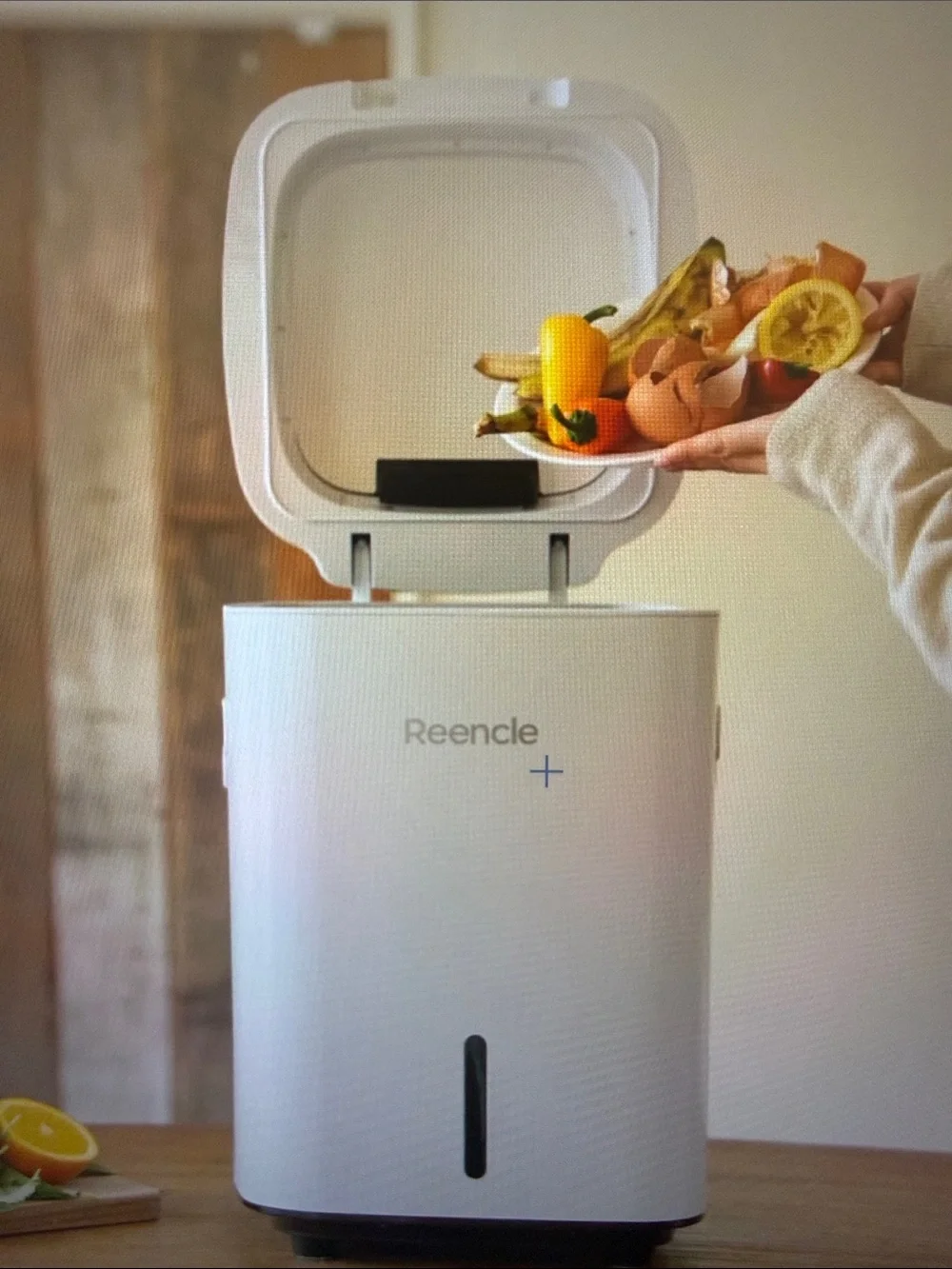 Reencle+ Home Compost Bin in White